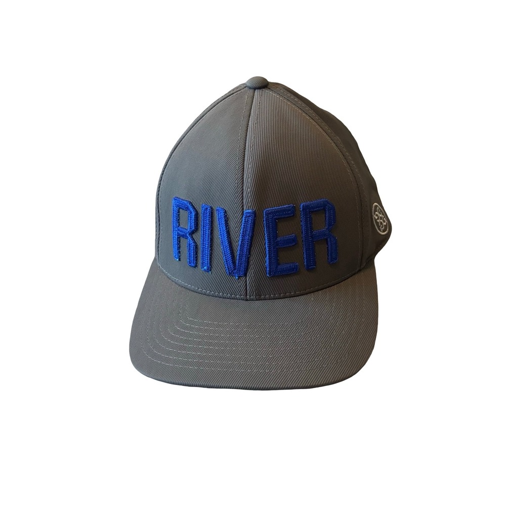 G/FORE River Golf Snapback Hat Grey Blue 110 Flexfit Tech Mens Cap Adjustable